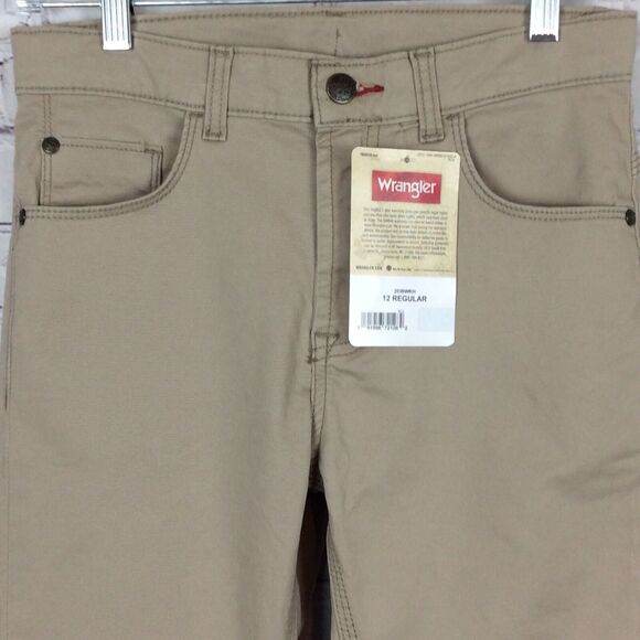 Wrangler Boys Sz 12 Shorts Khakis Slim Straight Adjustable Waist Hiking Outdoor - Picture 10 of 10